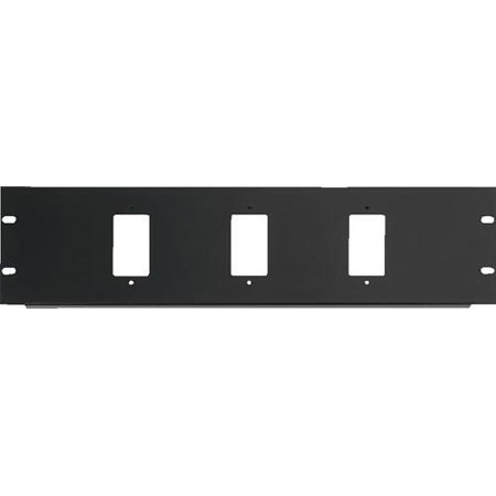 Raxxess 3U Rack Panel for 3 Decora Devices - Adorama
