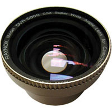 Raynox DVR-5000 0.5X Super Wide Angle Lens with 37mm Mounting Threads, 3-Adapter Rings 27mm, 30mm & 30.5mm included.