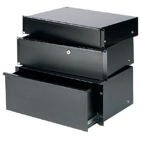 Raxxess 2U Economy Rack Drawer with Lock