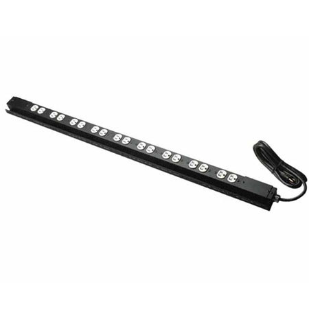 Raxxess Low Profile 9 Duplex 15A, 120V Power Strip with 2 Circuits