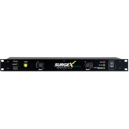 Raxxess 1U SurgeX 15A Surge Eliminator with Littlite Ports