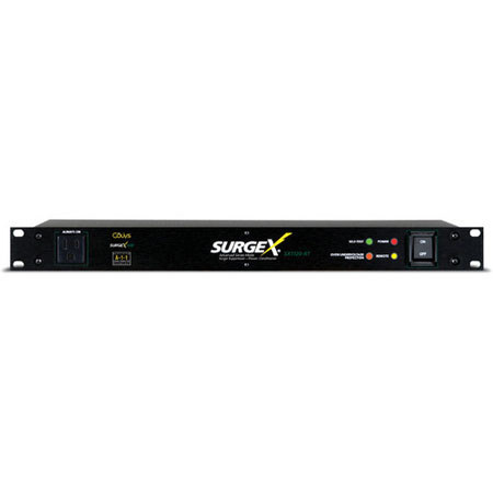 Raxxess 1U SurgeX 20A Surge Eliminator with Remote Control