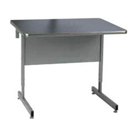 Raxxess 42" Straight Center Desk, Ebony Fleck