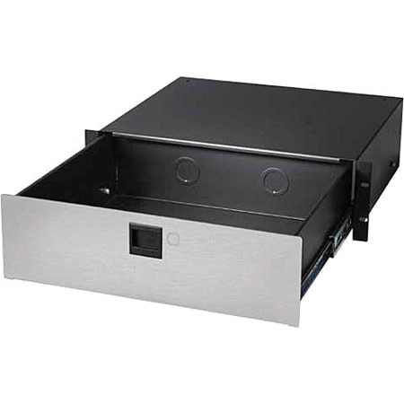 Raxxess 2U Heavy-Duty Rack Drawer with Clear Anodized Finish