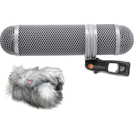 Rycote Super-Shield Kit, Medium, Includes Rear Pod, Front Pod, Windjammer, 17.71" / 45cm XLR-3F/3M Cable