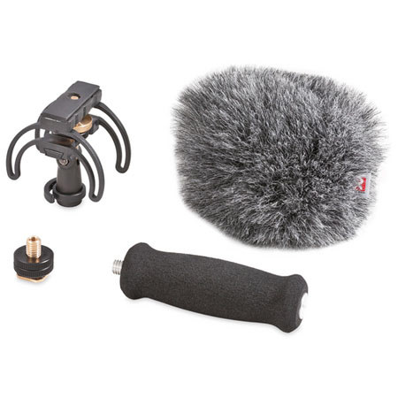 Rycote Portable Recorder Kit for ZOOM H4N Handy Recorders, with Suspension, Mini Windjammer and Extension Handle