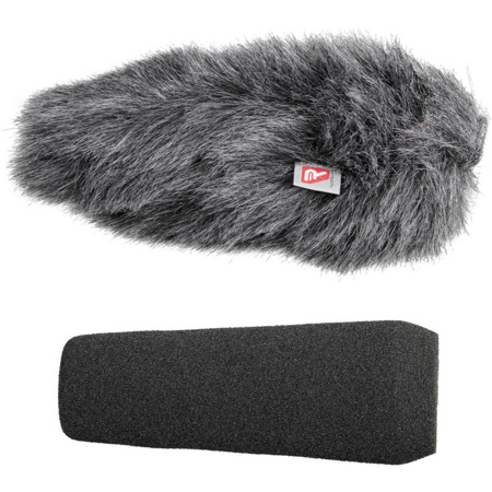 Rycote 10cm Standard Hole SGM Foam with 19mm/22mm Windscreen for Shotgun Microphones
