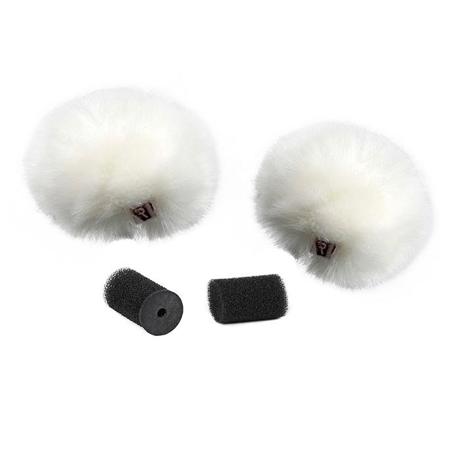 Rycote Single Ristretto Windjammer for Lavalier Microphones, White