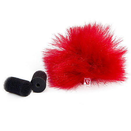 Rycote Lavalier Windjammer for Lavalier Microphones, Pair, Red