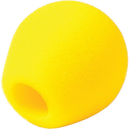 Rycote 18/32 Small Diaphragm 10 Mic Windscreens, Yellow
