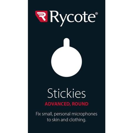 Rycote Stickies Advanced for Lavalier Microphones, 23mm Round, Pack of 25