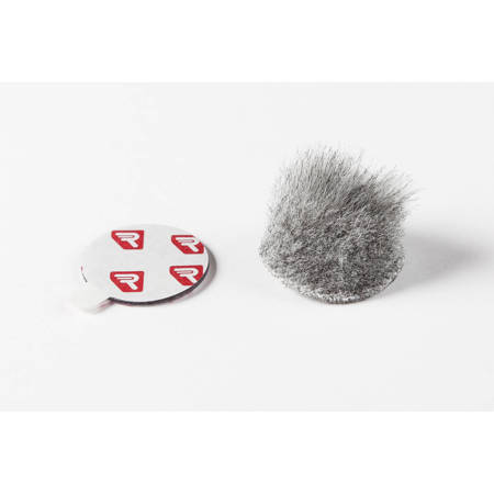 Rycote Overcovers Advanced, 5x 26mm Round Fur Discs, 25x 23mm Stickies, Gray