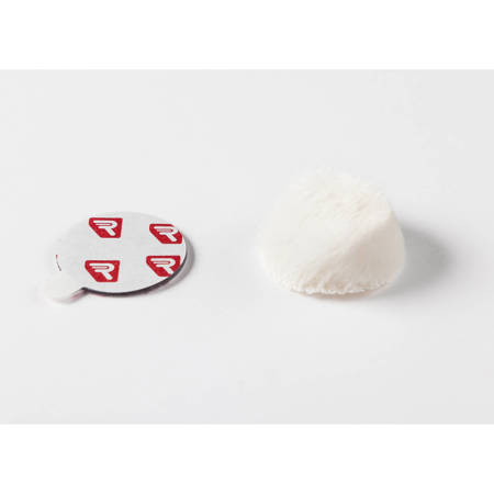 Rycote Overcovers Advanced, 5x 26mm Round Fur Discs, 25x 23mm Stickies, White