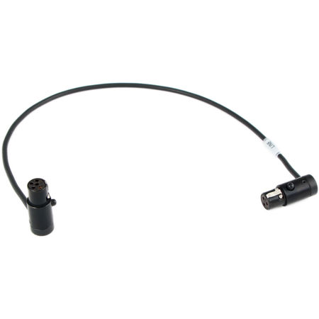 Rycote Cable Techniques 12" Low-Profile TA3F to TA5F Adapter Cable, Black Caps