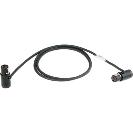 Rycote Cable Techniques 24" Low-Profile TA3F to TA5F Adapter Cable, Black Caps