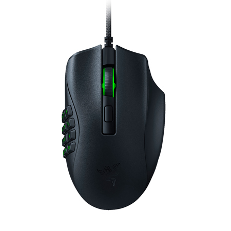 Razer Naga X Ergonomic MMO Wired RGB Gaming Mouse with 16 Buttons, Black