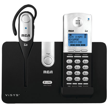 RCA DECT 6.0 2 Line Digital Cordless Phone with Headset