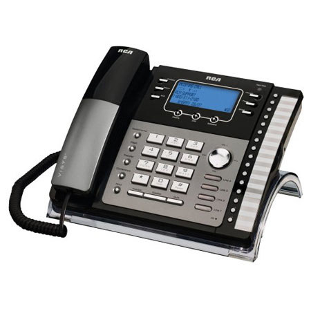RCA ViSys 25424RE1 4-Line Expandable System Phone with Call Waiting/Caller ID