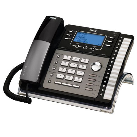 RCA 25425RE1 4-Line Corded Expandable Speakerphone with Digital Answering System
