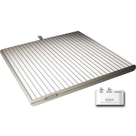 RCA ANT2000 Auto Adjustable Smart Flat Digital Indoor Antenna for HDTV, SDTV, VHF & UHF Frequencies