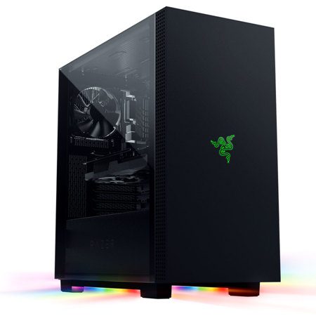Razer Tomahawk ATX Mid-Tower Gaming Desktop Computer Case with Chroma RGB, Black