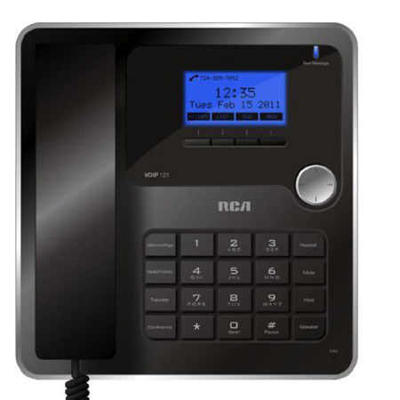 RCA Handset 3-Line HD Voice VoIP Telephone with Caller ID