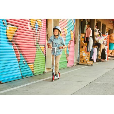 Razor A5 Lux Folding Kick Scooter, Silver/Red