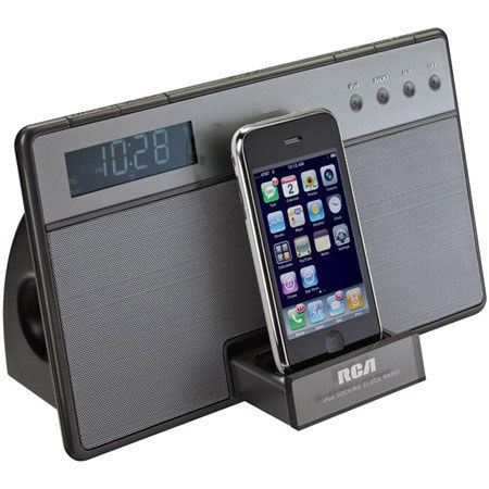 RCA RC65I Dual Alarm Clock Radio with iPod/iPhone Dock