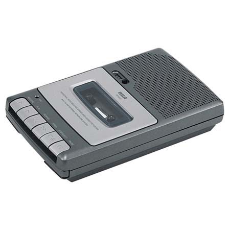 RCA RP3503 Cassette Voice Recorder, Mic/Tape Counter