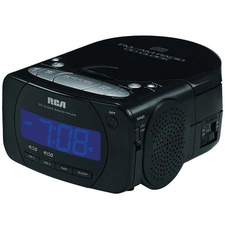 RCA RP5600 CD Clock Radio AM/FM w/SmartSnooze,Dual Wake