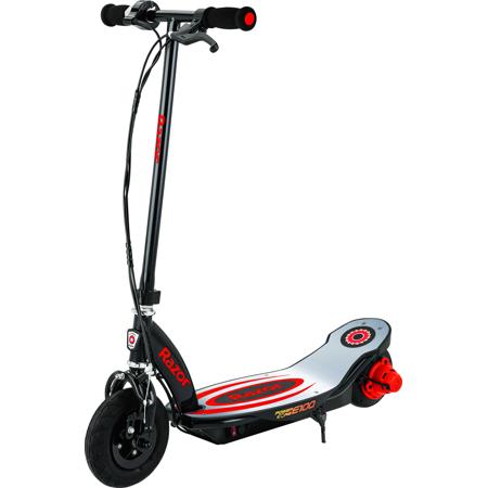 Razor Power Core E100 Electric Scooter w/Aluminum Deck, 11mph Top Speed, Red