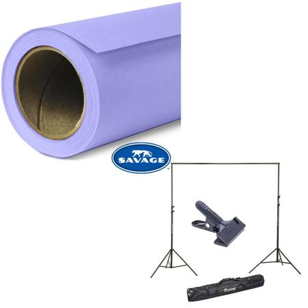 Savage Widetone Seamless Background Paper, 107" x 36' with Support System Orchid