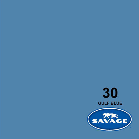 Savage Background Paper 107inx50yds Gulf Blue, #30
