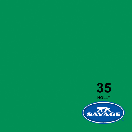 Savage Seamless BackgRnd Paper, 107" wide x 50 yards, Holly, (Chroma-Green), #35