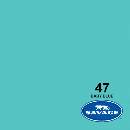 Savage Seamless Background Paper, 107" wide x 50 yards, Baby Blue, #47 #4750