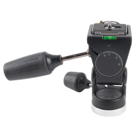 Studio Assets Magnesium 3-Way Pan/Tilt Tripod Head for Digital/35mm SLR Camera