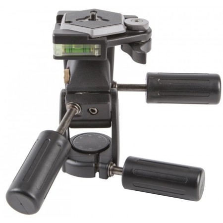 Studio Assets Heavy Duty Magnesium 3-Way Tripod Head with Hex QR Plate