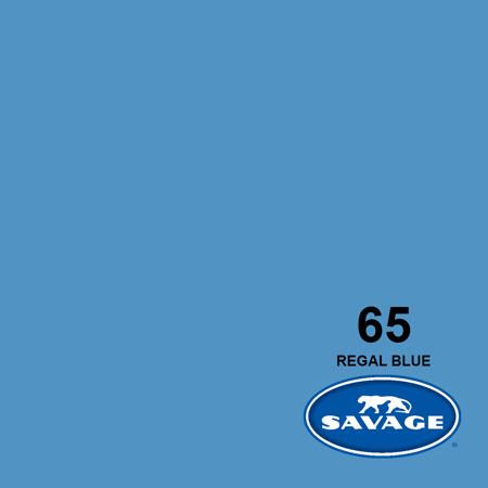 Savage Widetone Seamless Background Paper, 26" wide x 36', Regal Blue, #65