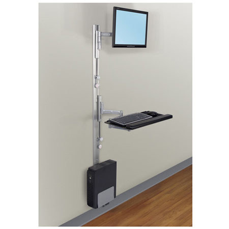 Savage Tech Table 2 Track Premium Wall Mount, Computer & Monitor Mounting System