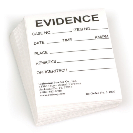 Safariland 2x2" Evidence ID Labels, Pack of 100
