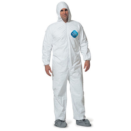 Safariland Tyvek Coveralls (Head & Feet), Large