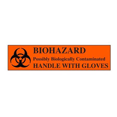 Safariland Biohazard Seals, 1" x 4", Roll of 250