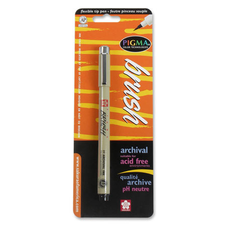 Sakura of America Pigma Brush - Blister Packed - Black