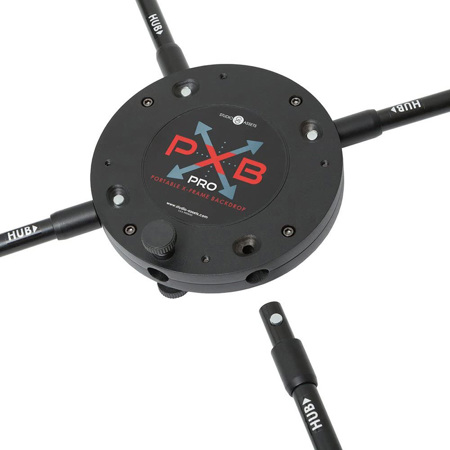 Studio Assets 8x10' PXB Pro X-Frame Background System, Executive Blue Muslin