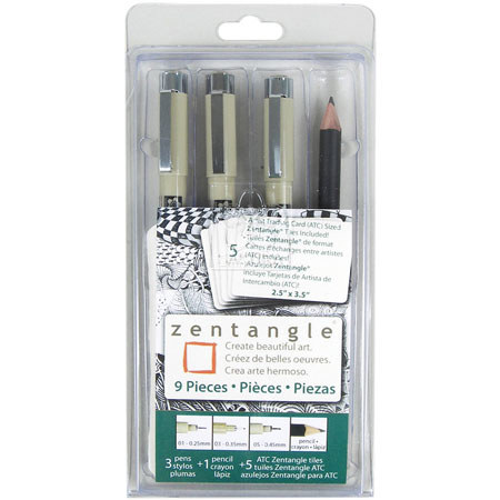 Sakura of America - Zentangle Drawing 9 Piece Set