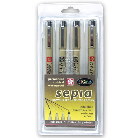 Sakura of America Pigma Drawing Pens - 4 Pack