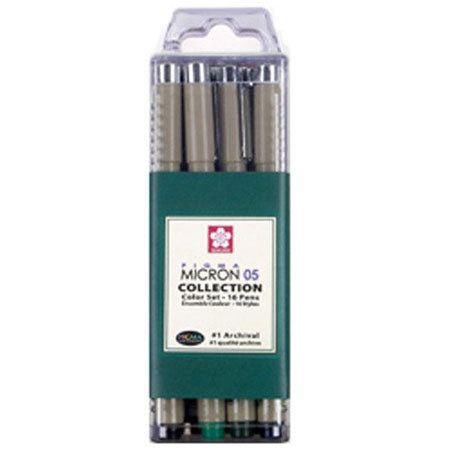 Sakura of America Pigma Micron 05 Pen, 6 Pack - Cube Collection