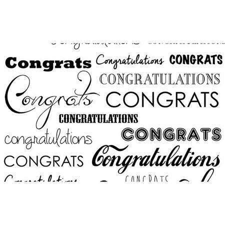 Savage Printed Background Paper, 53"x18', Congratulations