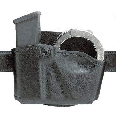 Safariland Paddle Style Magazine Holder & Handcuff Pouch for Heckler & Koch USP 9mm/9C/USP .40/.40C/P2000 12 Round Guns, Left Handed, Tactical Black