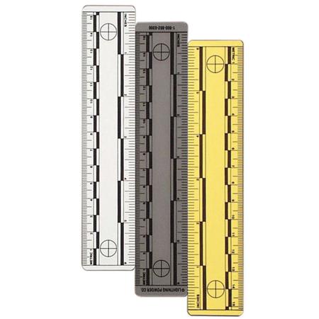Safariland Vinyl 6" Rulers, Gray, Pack of 10